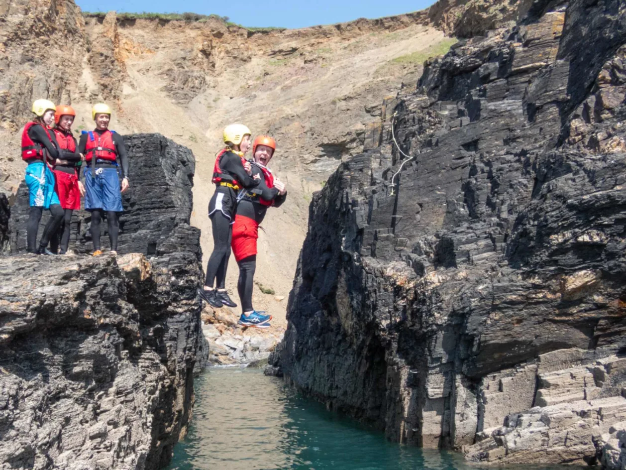 Kernow Coasteering tandem jump